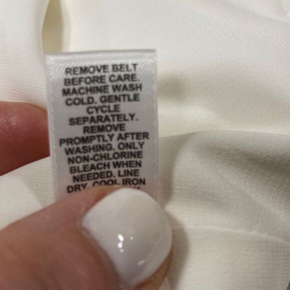 Cato Grey & Off White Ruffle Sleeveless Dress Size 10 NEW - Picture 7 of 7